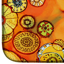 Abstract Flowers in Oranges and Yellows Dish Drying Mat β Absorbent, Artistic Kitchen Essentials 8987DDM Abstract Flowers in Oranges and Yellows Dish Drying Mat β Absorbent, Artistic Kitchen Essentials 8987DDM