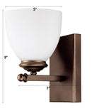 5"W Chapman 1-Light Sconce Burnished Bronze 5"W Chapman 1-Light Sconce Burnished Bronze