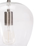 Allen + Roth 8"W 1-Light Bell Mini Pendant Light Fixture by Kichler Brushed Nickel with Clear Glass Shade Finish Allen + Roth 8"W 1-Light Bell Mini Pendant Light Fixture by Kichler Brushed Nickel with Clear Glass Shade Finish