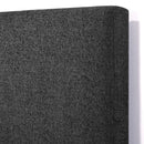 Walker Edison | Queen Size Charcoal Grey Upholstered Platform Bed Walker Edison | Queen Size Charcoal Grey Upholstered Platform Bed