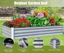 Silver Galvanized Raised Garden Bed - Outdoor Planter Box for Vegetables, Fruits & Flowers Silver Galvanized Raised Garden Bed - Outdoor Planter Box for Vegetables, Fruits & Flowers