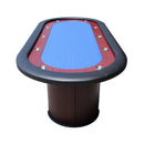 Premium 96" Poker Table With Speed Cloth And Wooden Texture Racetrack For 10 Players (SAK75023) Premium 96" Poker Table With Speed Cloth And Wooden Texture Racetrack For 10 Players (SAK75023)