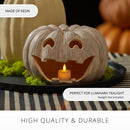 Perfectly Pale Jack-o'-lantern Pumpkin Tealight Holder Perfectly Pale Jack-o'-lantern Pumpkin Tealight Holder