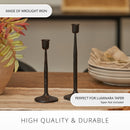 Bronze Wrought Iron Taper Holder Bronze Wrought Iron Taper Holder