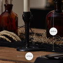 Black Wrought Iron Snake Taper Holder Black Wrought Iron Snake Taper Holder