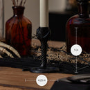 Black Wrought Iron Snake Taper Holder Black Wrought Iron Snake Taper Holder