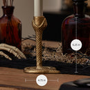 Brass Wrought Iron Snake Taper Holder Brass Wrought Iron Snake Taper Holder