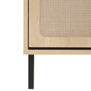 Walker Edison | Rattan 5 Door Shoe Rack Walker Edison | Rattan 5 Door Shoe Rack