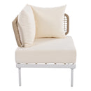 Walker Edison | Outdoor 8-Piece Sectional Sofa Set Walker Edison | Outdoor 8-Piece Sectional Sofa Set