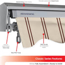 Advaning Classic Series Fully Assembled Retractable Sun Shade Canopy Awning (SAK92851) Advaning Classic Series Fully Assembled Retractable Sun Shade Canopy Awning (SAK92851)