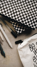 "Be Somebody" White Tyvek Zipper Pouch "Be Somebody" White Tyvek Zipper Pouch