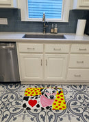 Hearts and Dalmatian Machine Washable Memory Foam Mat AMB1116RUG Hearts and Dalmatian Machine Washable Memory Foam Mat AMB1116RUG