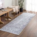 Barny Gray Denim Washable Rug Barny Gray Denim Washable Rug