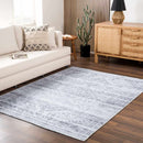 Barny Gray Blue Washable Rug Barny Gray Blue Washable Rug