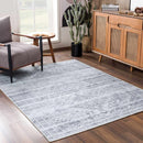 Barny Gray Blue Washable Rug Barny Gray Blue Washable Rug