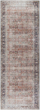 Rust Anahawan Distressed Washable Area Rug - Clearance Rust Anahawan Distressed Washable Area Rug - Clearance