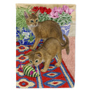 Abyssinian Kitten Flag Canvas House Size ASA2164CHF Abyssinian Kitten Flag Canvas House Size ASA2164CHF
