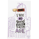 "Admit One" Carnival Ticket Enamel Pin on Gift Card "Admit One" Carnival Ticket Enamel Pin on Gift Card