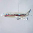 Airplane Glass Christmas Ornament Airplane Glass Christmas Ornament