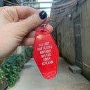 All I Got For Jesus's Birthday Christmas Motel Style Keychain in Red All I Got For Jesus's Birthday Christmas Motel Style Keychain in Red