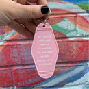 All I Need Is Coffee And Mascara We Ride at Midnight Motel Keychain All I Need Is Coffee And Mascara We Ride at Midnight Motel Keychain