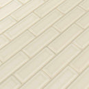 MSI Antique White Beveled Glossy Ceramic Mosaic Wall Tile 2"x6" MSI Antique White Beveled Glossy Ceramic Mosaic Wall Tile 2"x6"