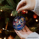 Artistic NASA Handcrafted Christmas Ornament, Astronaut in Outer Space with the Planets Artistic NASA Handcrafted Christmas Ornament, Astronaut in Outer Space with the Planets