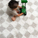 Atira Light Brown Checkered Area Rug Atira Light Brown Checkered Area Rug