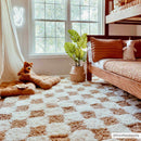 Atira Mustard Checkered Area Rug Atira Mustard Checkered Area Rug