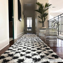 Atira Black & White Checkered Area Rug Atira Black & White Checkered Area Rug