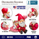 Whimsical Love Story Gnome Couple Small Figurine, 4" Cute and Small Valentine's Day Gift Mini Statue Whimsical Love Story Gnome Couple Small Figurine, 4" Cute and Small Valentine's Day Gift Mini Statue