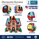 Whimsically Sweet Gingerbread Home Lighted Christmas Decoration, 7" LED Table Figurine Holiday Decor Whimsically Sweet Gingerbread Home Lighted Christmas Decoration, 7" LED Table Figurine Holiday Decor