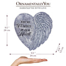 You’re Forever in Our Hearts Angel Wing Stepping Stone, 9.5" Garden Decorative Memorial Resin Figurine You’re Forever in Our Hearts Angel Wing Stepping Stone, 9.5" Garden Decorative Memorial Resin Figurine