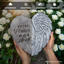 You’re Forever in Our Hearts Angel Wing Stepping Stone, 9.5" Garden Decorative Memorial Resin Figurine You’re Forever in Our Hearts Angel Wing Stepping Stone, 9.5" Garden Decorative Memorial Resin Figurine