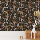 Mushroom Wallpaper Woodland Wall paper Removable Wallpaper Mushroom Wallpaper Woodland Wall paper Removable Wallpaper