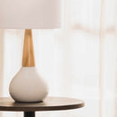 Baugo White Ceramic Table Lamp Baugo White Ceramic Table Lamp