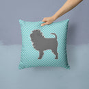 Affenpinscher Checkerboard Blue Throw Pillow - 14x14 Decorative Pillow β Art for Your Home & Patio BB3748PW1414 Affenpinscher Checkerboard Blue Throw Pillow - 14x14 Decorative Pillow β Art for Your Home & Patio BB3748PW1414