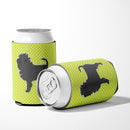 Affenpinscher Checkerboard Green Can or Bottle Hugger BB3848CC Affenpinscher Checkerboard Green Can or Bottle Hugger BB3848CC