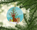 Abyssinian Cat Merry Christmas Tree Ornament - Round Ceramic Ornament β Artist-Designed Keepsake Decoration BB4411CO1 Abyssinian Cat Merry Christmas Tree Ornament - Round Ceramic Ornament β Artist-Designed Keepsake Decoration BB4411CO1