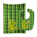 Alligator Love Baby Bib & Burp Cloth BB6741STBU Alligator Love Baby Bib & Burp Cloth BB6741STBU