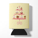 3 Tier Cupcakes on Yellow Can or Bottle Hugger BB7289CC 3 Tier Cupcakes on Yellow Can or Bottle Hugger BB7289CC