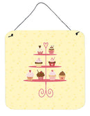 3 Tier Cupcakes on Yellow Wall or Door Hanging Prints BB7289DS66 3 Tier Cupcakes on Yellow Wall or Door Hanging Prints BB7289DS66