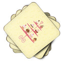 3 Tier Cupcakes on Yellow Foam Coaster  BB7289FC 3 Tier Cupcakes on Yellow Foam Coaster  BB7289FC