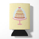 3 Tier Cake on Yellow Can or Bottle Hugger BB7290CC 3 Tier Cake on Yellow Can or Bottle Hugger BB7290CC