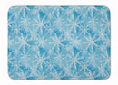 Watercolor Snowflake on Blue Machine Washable Memory Foam Mat BB7553RUG Watercolor Snowflake on Blue Machine Washable Memory Foam Mat BB7553RUG