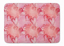 Watercolor Red Hearts Machine Washable Memory Foam Mat BB7565RUG Watercolor Red Hearts Machine Washable Memory Foam Mat BB7565RUG