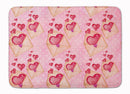 Watercolor Pink Love Letter Machine Washable Memory Foam Mat BB7568RUG Watercolor Pink Love Letter Machine Washable Memory Foam Mat BB7568RUG