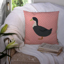 Blue Swedish Duck Pink Check Throw Pillow - 14x14 Decorative Pillow β Art for Your Home & Patio BB7862PW1414 Blue Swedish Duck Pink Check Throw Pillow - 14x14 Decorative Pillow β Art for Your Home & Patio BB7862PW1414