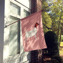 Boer Goat Pink Check Flag Canvas House Size BB7886CHF Boer Goat Pink Check Flag Canvas House Size BB7886CHF
