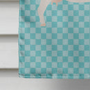 Boer Goat Blue Check Flag Canvas House Size BB8060CHF Boer Goat Blue Check Flag Canvas House Size BB8060CHF